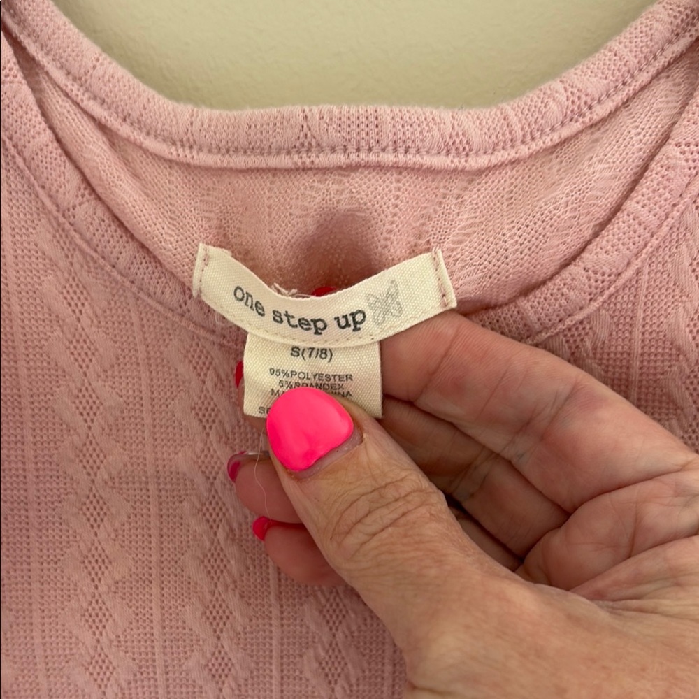 Pink Ruffled Kids Top - Picture 2 of 3
